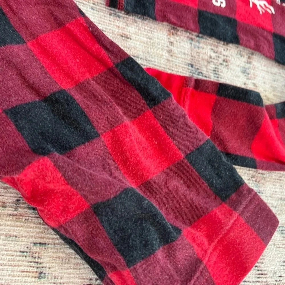Old Navy Red and Black Plaid Pajama Set